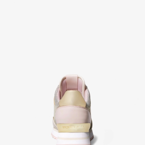 Michael Michael Kor: (Size 8.5) Maddy Trainer Glitter Chain Mesh - Picture 2 of 5